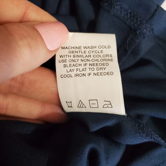 Isaac Mizrahi | Navy Lace Sheath Short Sleeve Dress - Picture 10 of 10